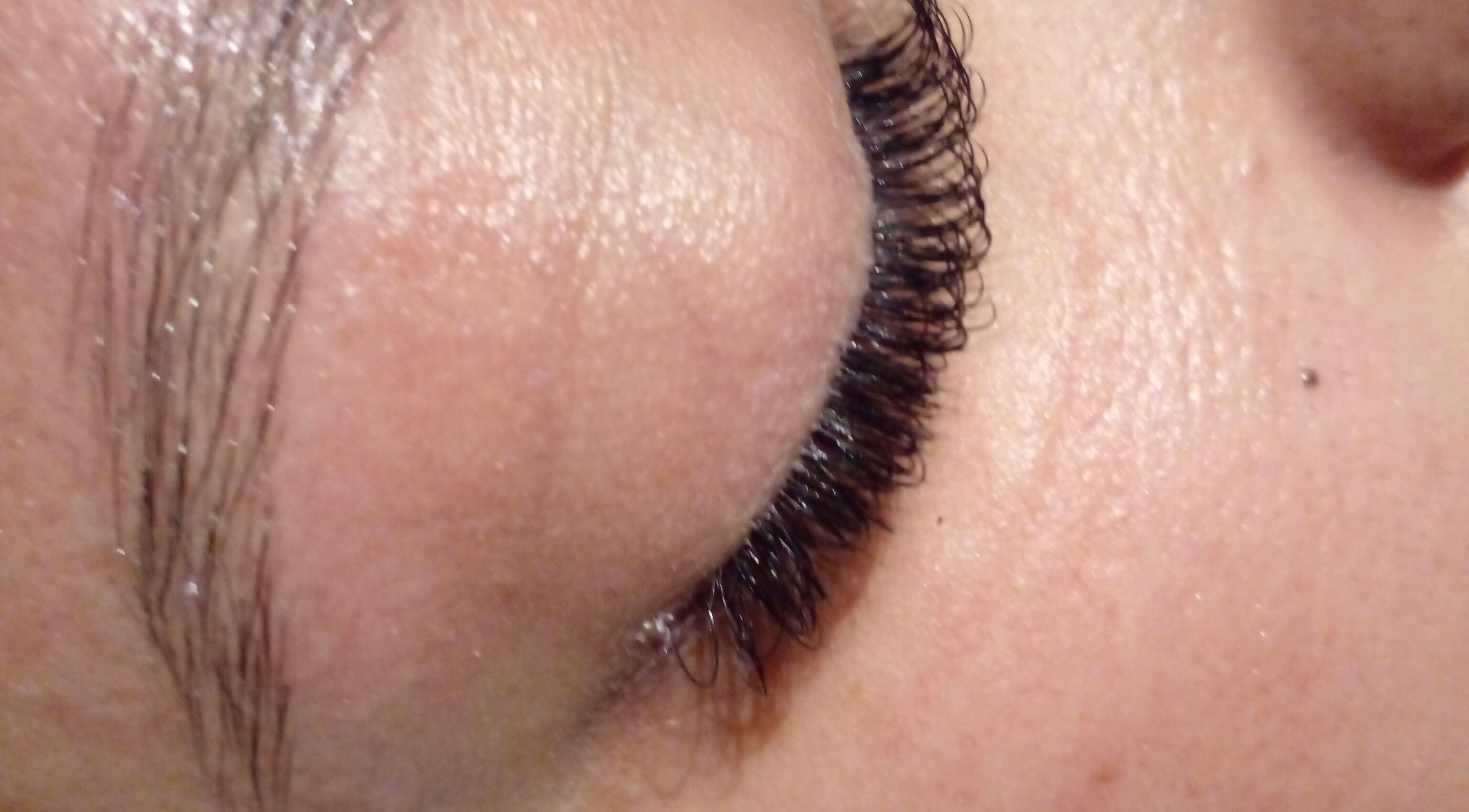 Close-up of eyelash extensions at 52 hof street tableview, Cape Town, Western Cape, ZA.