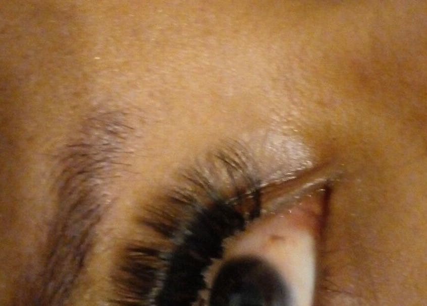 Close-up of eyelash extension at 52 hof street tableview, Cape Town, Western Cape, ZA, showcasing beauty expertise.