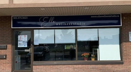 Front view of Ella Wellness Studio, Hamilton, Ontario, CA showcasing entrance and signage.