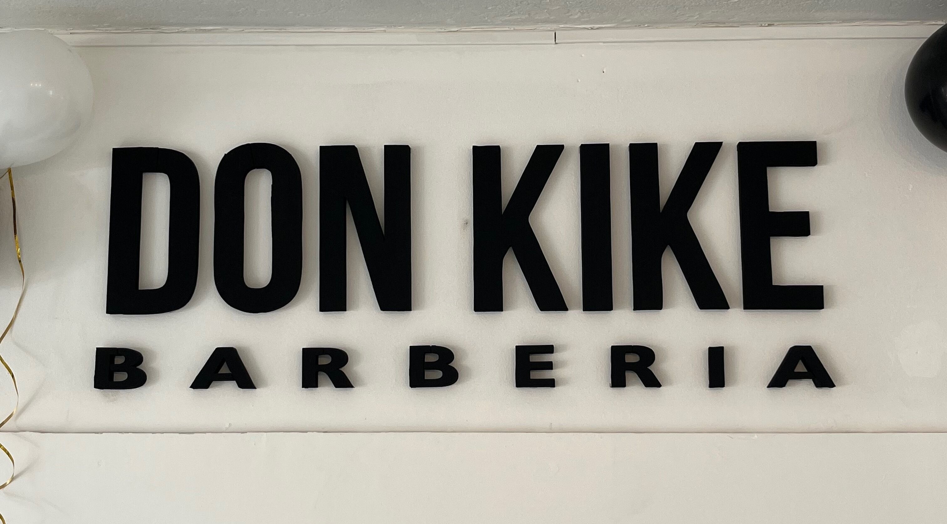 Cartel de Don Kike Barberia - Gral. Rodríguez en General Rodríguez, Provincia De Buenos Aires, AR.