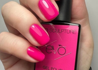 Manicured nails with vibrant pink gel polish at The Nail Garden - Howick, Howick, Kwazulu-natal, ZA.