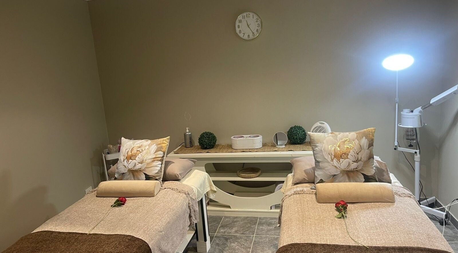 Calm spa room with dual massage beds at The Nail Garden - Howick, Howick, Kwazulu-natal, ZA