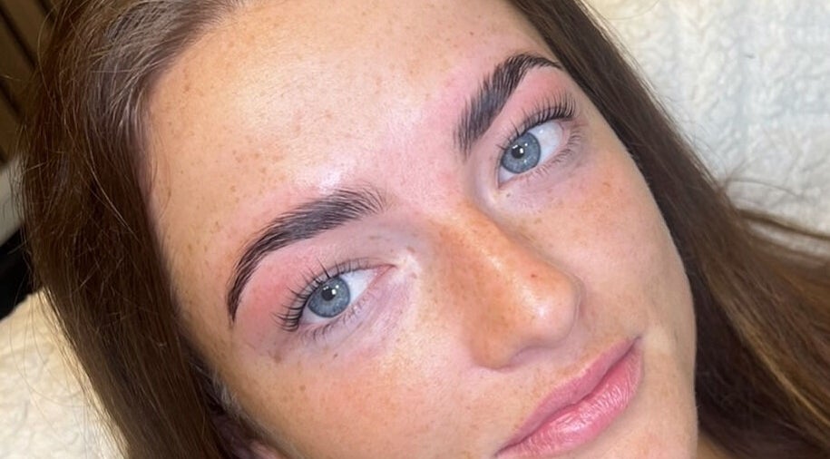 Beautifully shaped eyebrows at Pembroke - By Ami / What The Fluff, Pembroke, Wales, GB.