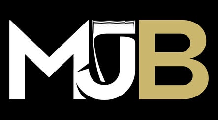 Mjay The Barber logo in bold style, Nottingham, England, GB.