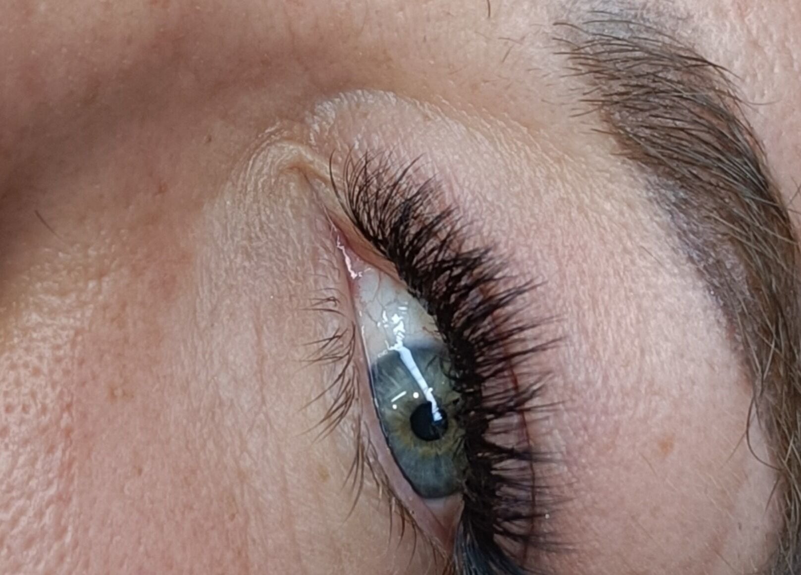 Close-up of eyelash extensions at Bella Rose by Debbie, Lathlain, Western Australia, AU.