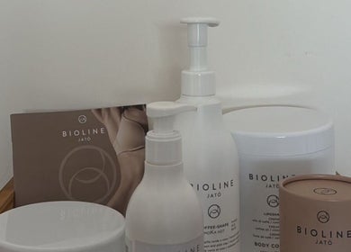 Prodotti Bioline Jatò esposti al BE ONE Centro Estetico, Catania, Sicilia, IT per trattamenti di bellezza.