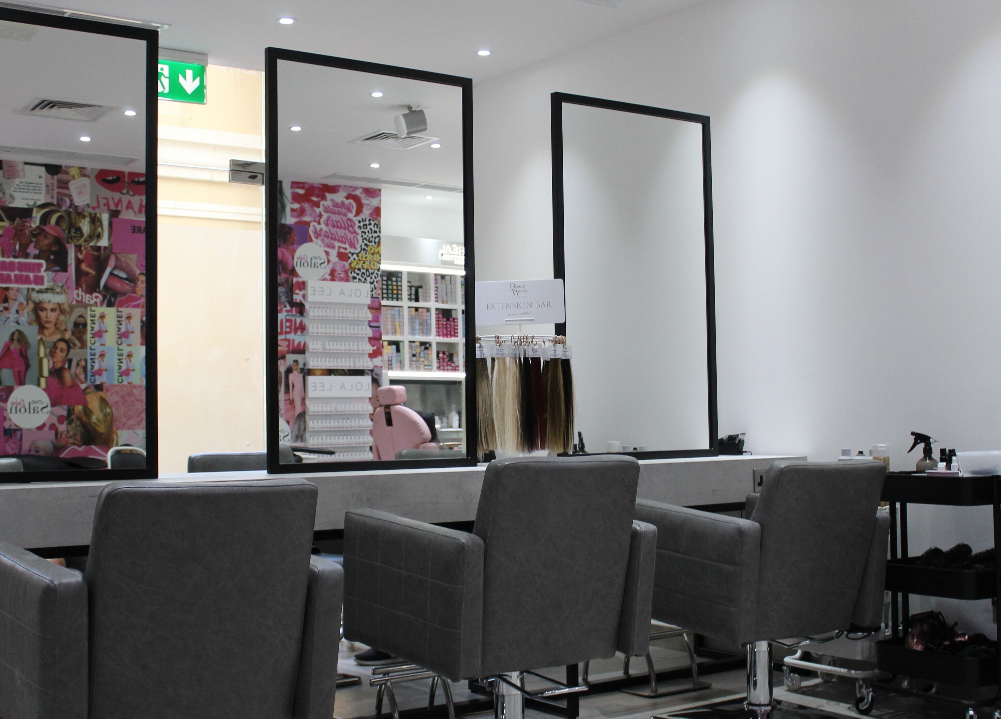 Modern salon interior with styling chairs at The Salon at Yin Yang JBR, Dubai, AE. Elegant and inviting atmosphere.