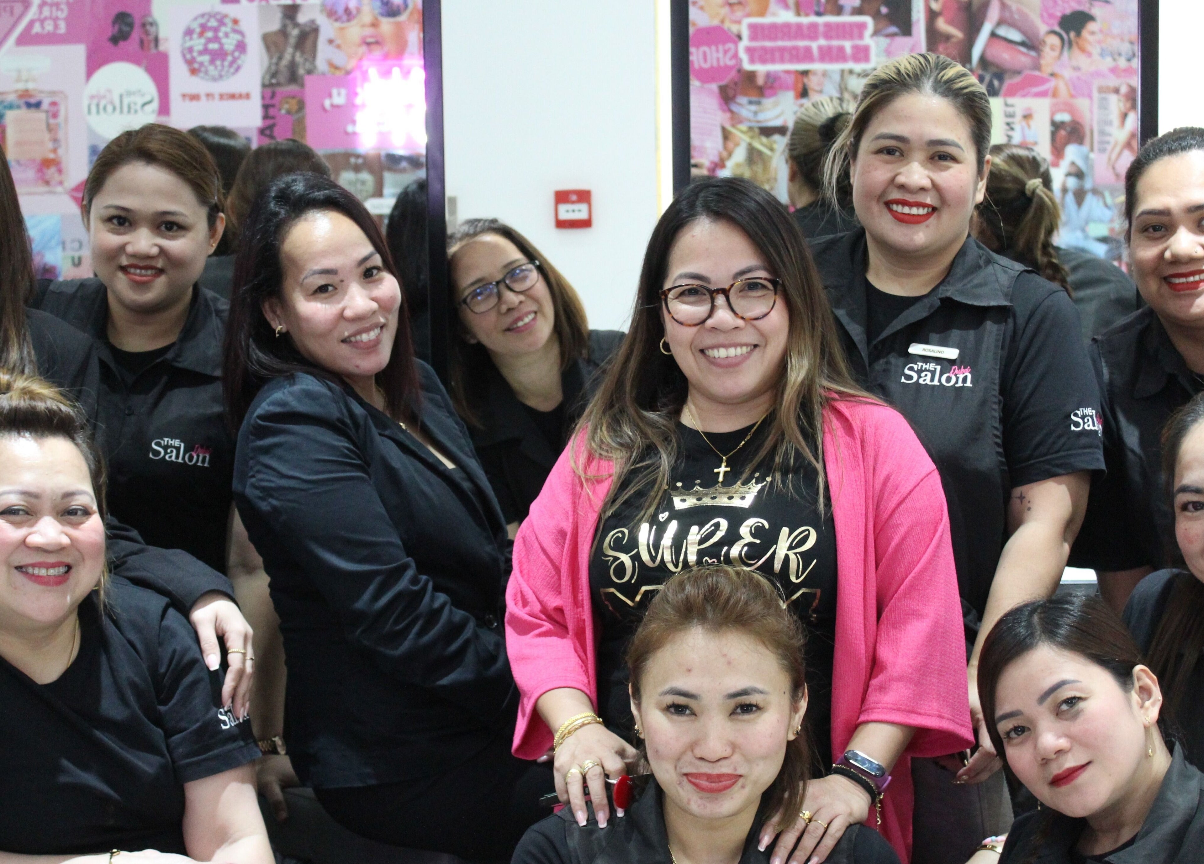 Friendly staff at The Salon at Yin Yang JBR, Dubai, AE ready to welcome clients with expert beauty services.