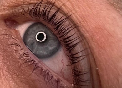Detailed eye showcasing lash work at The Nail and Beauty Lounge, Weston-super-mare, GB.