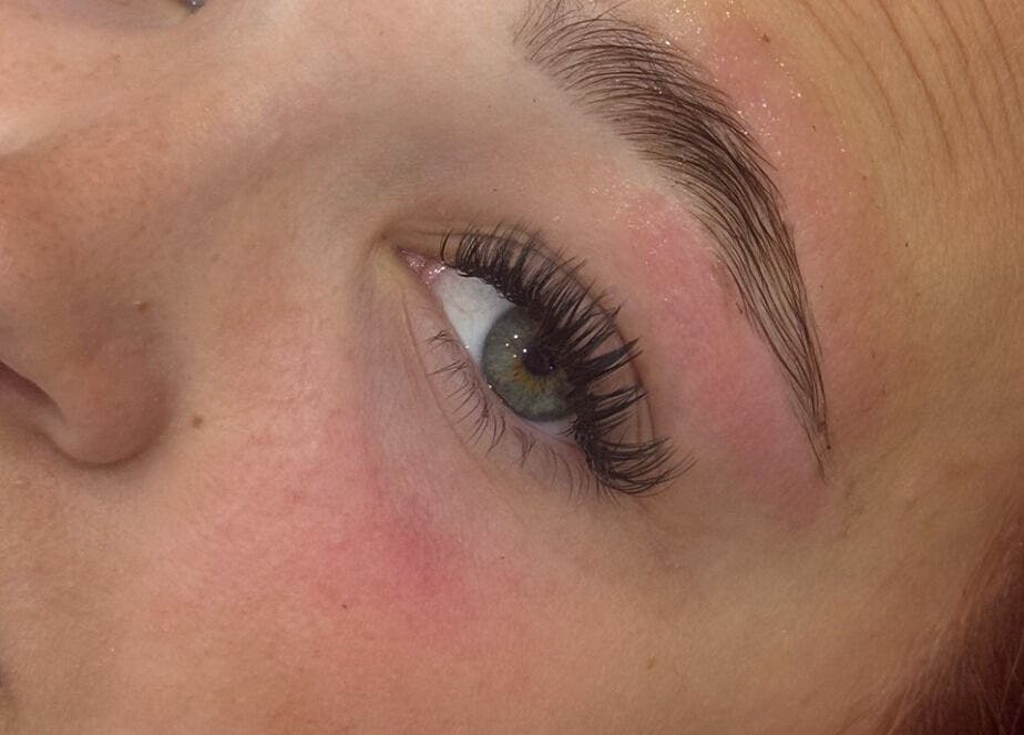Close-up of expertly styled lashes at By Tara-Jayne, Bridgwater, England, GB, highlighting beauty and care.