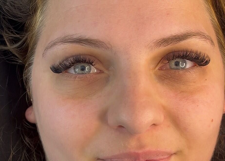 Close-up of eyelash extensions at Lazy Lash, Dublin, County Dublin, IE, showcasing detailed beauty work.