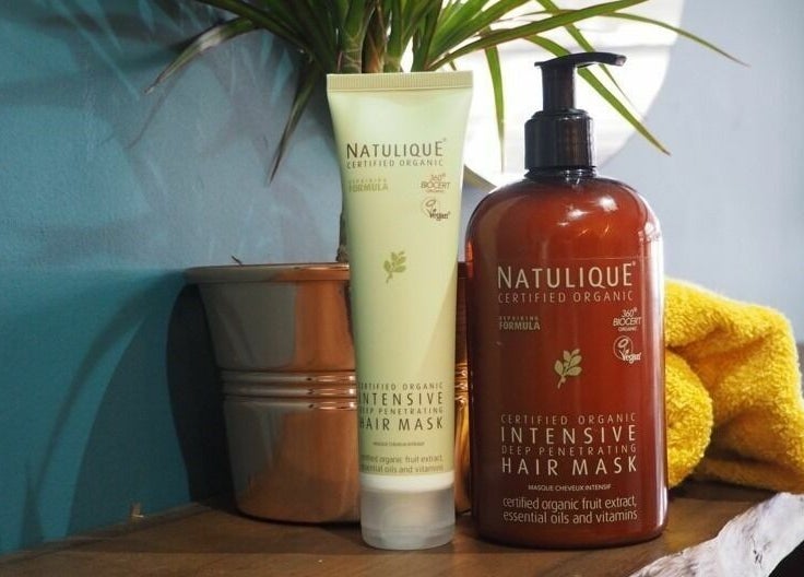 Lazarus Hair in Brighton, England, GB showcases Natulique hair mask for organic hair care.