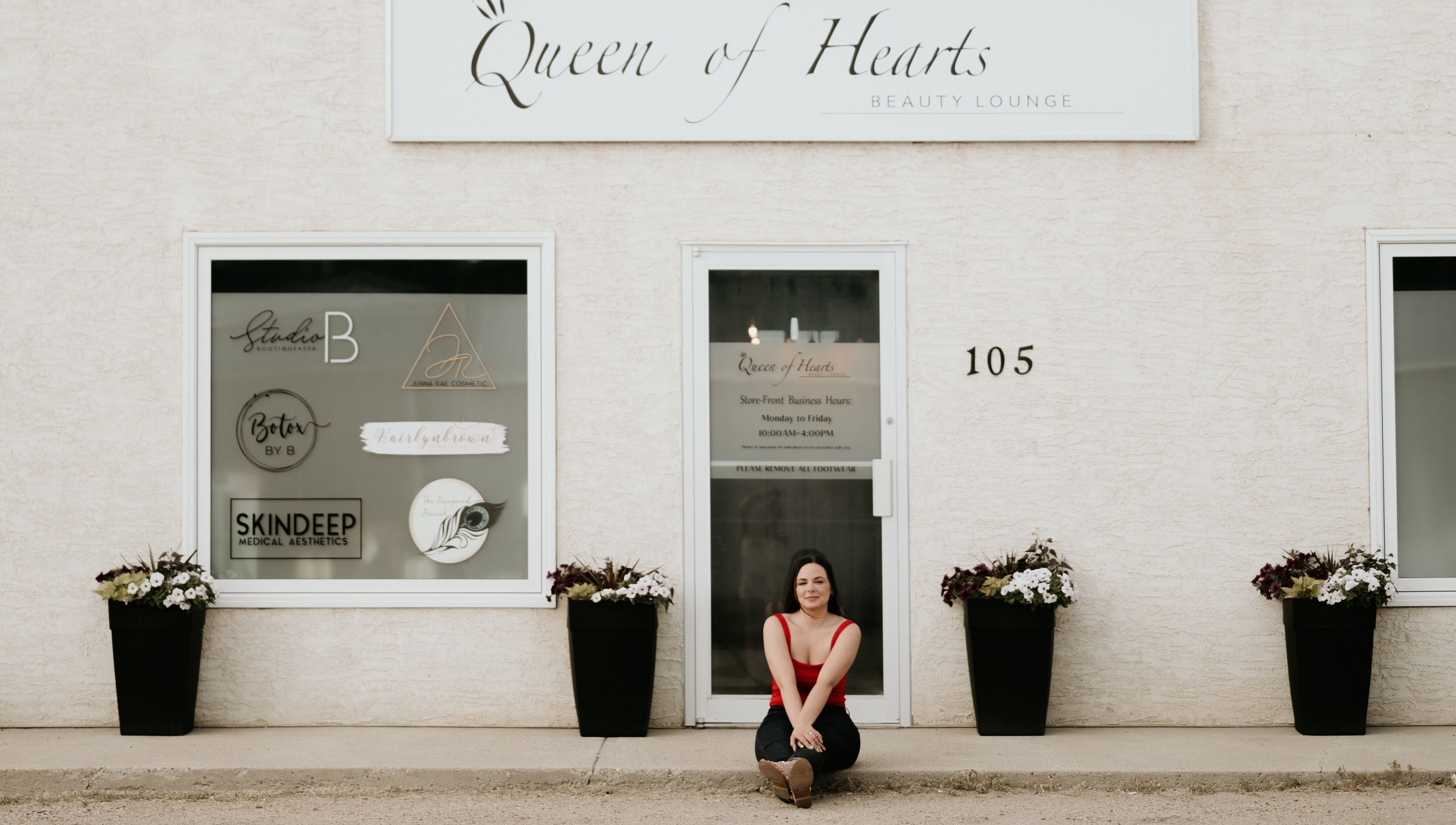 Exterior view of Skin Deep Medical Aesthetics, Carlyle, Saskatchewan, CA with a stylish entrance.