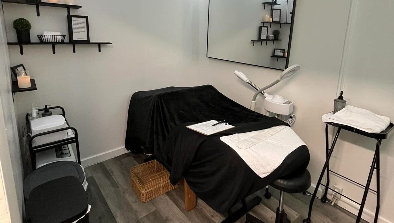 A tranquil treatment space at Timeless Beauty Bar LLC in Chillicothe, Missouri, US, ready for guests.