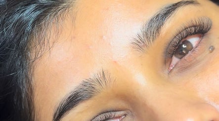 Close-up of eyelash extensions at Luxury Lashes Trinidad in Union Hall, San Fernando, TT.