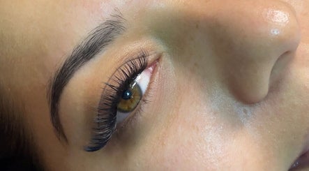 Close-up of eyelash extensions at Luxury Lashes Trinidad, Union Hall, San Fernando, TT.