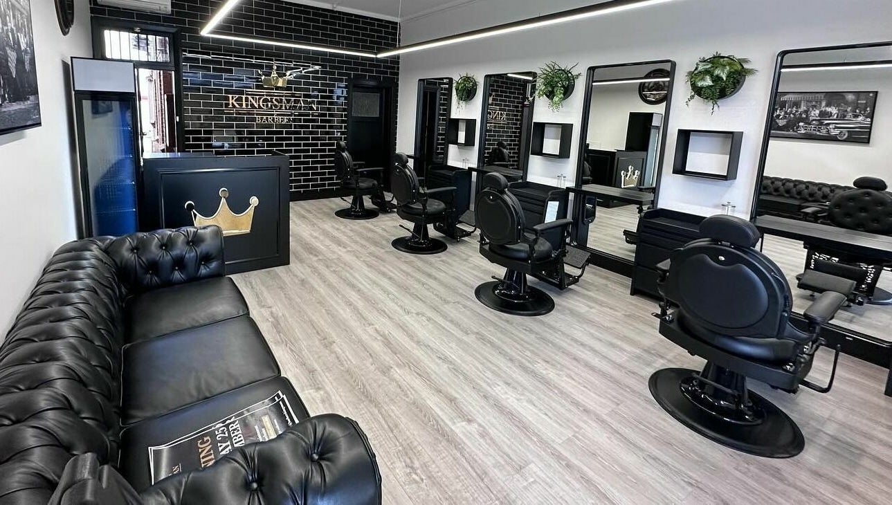 Modern barbershop at Carlisle St in Balaclava (Opposite Woolworths), Melbourne, Victoria, AU, showcasing chic interior.