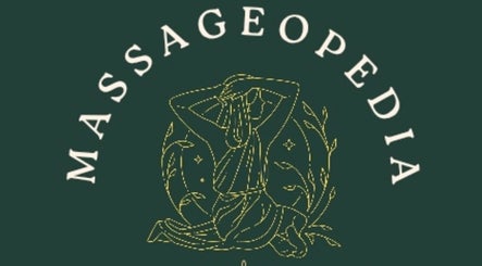 Massageopedia logo featuring serene artwork at Edmonton, Alberta, CA.