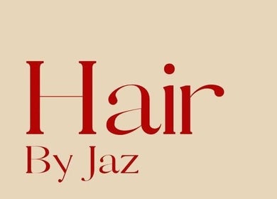 Logo of Hair by Jaz, a beauty salon in Catalina, New South Wales, AU, featuring elegant typography.
