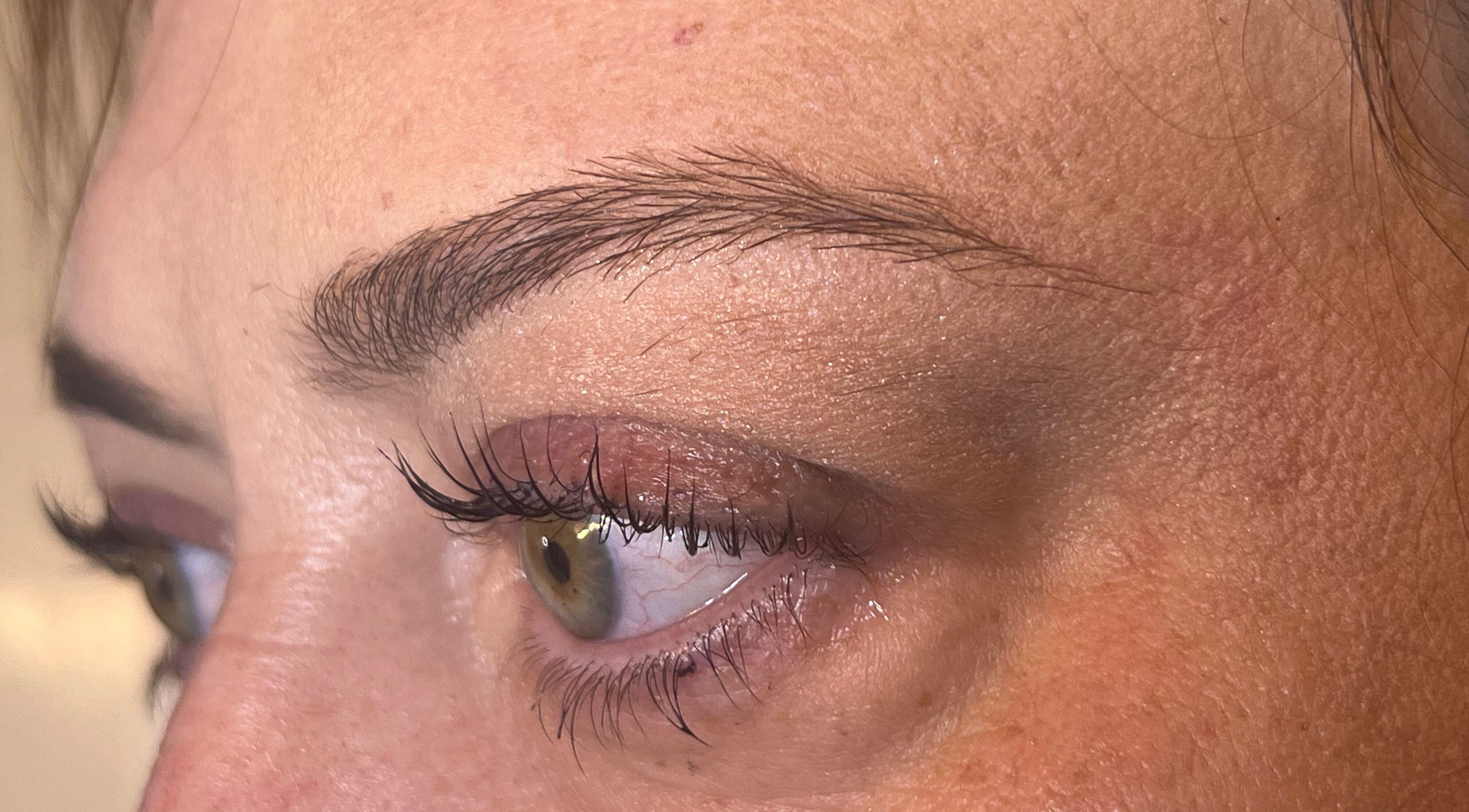 Close-up of a beautifully styled eyelash at UpGrace Beauty/Aesthetics in Wolverhampton, England, GB.