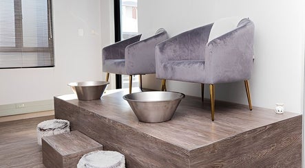 Luxury pedicure seating at Bespoke Word Counseling, Centurion, Gauteng, ZA with plush chairs and foot baths.