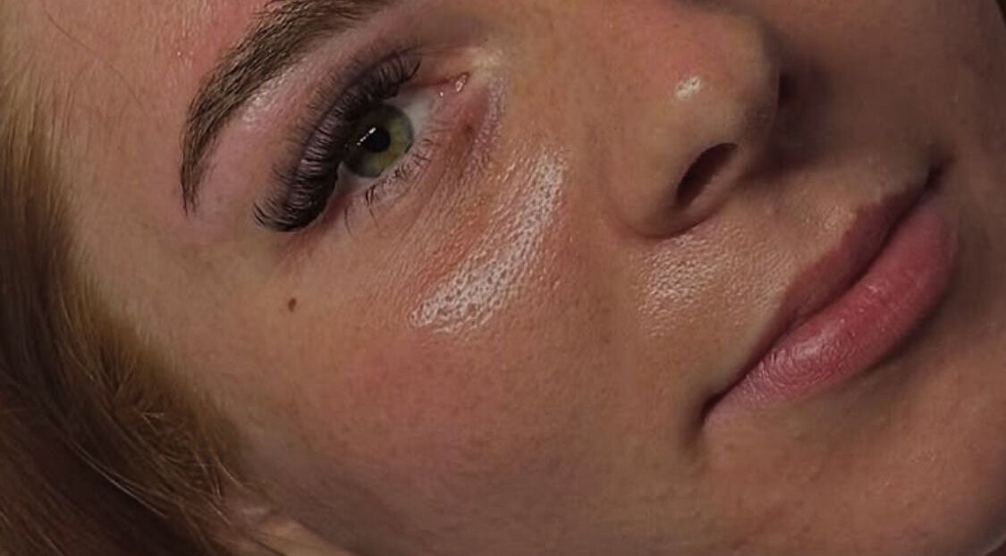 Close-up of expertly applied lashes at Lashes by Katie, Ayr, Scotland, GB enhancing natural beauty.