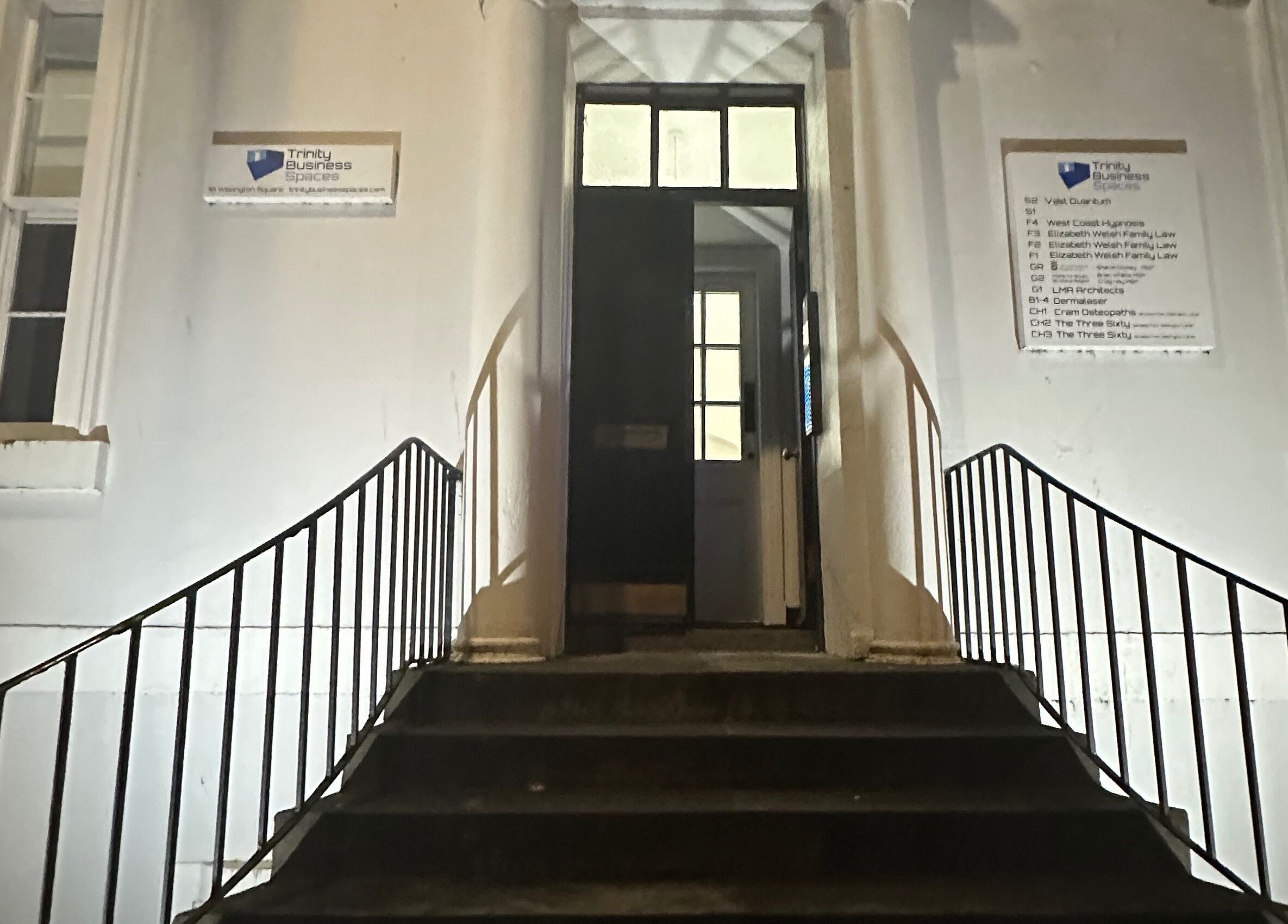 Charming entrance to Lashes by Katie, Ayr, Scotland, GB, showcasing elegant architecture.