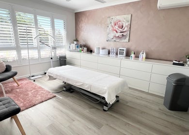 Tranquil beauty treatment room at Beautiful Girl, Aveley, Western Australia, AU with elegant decor.