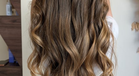 Elegant wavy hairstyle at Massi Aldini, Paddington, New South Wales, AU.