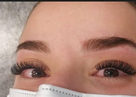 Close-up of styled lashes at Alvalade - Glowing Beauty, Lisboa, Lisboa, PT.