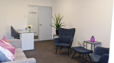 Inviting counselling room at Nadia de Castro Counselling Practice, Midrand, Gauteng, ZA with modern seating and decor.