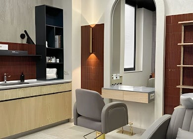 Modern salon interior at Agapi Mou Beauty World, Yerevan, Yerevan, AM featuring elegant furnishings and decor.