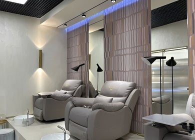 Luxurious spa pedicure chairs at Agapi Mou Beauty World, Yerevan, Yerevan, AM, offering a serene ambiance.