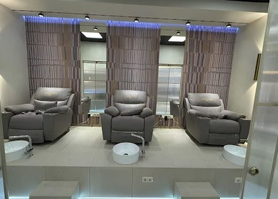 Luxurious massage chairs at Agapi Mou Beauty World, Yerevan, Yerevan, AM, offering premium comfort.