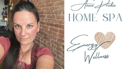 Anne Pridie, Energy Wellness & Home Spa in Bowmanville, Ontario, CA, showcasing serene interior and personal touch.