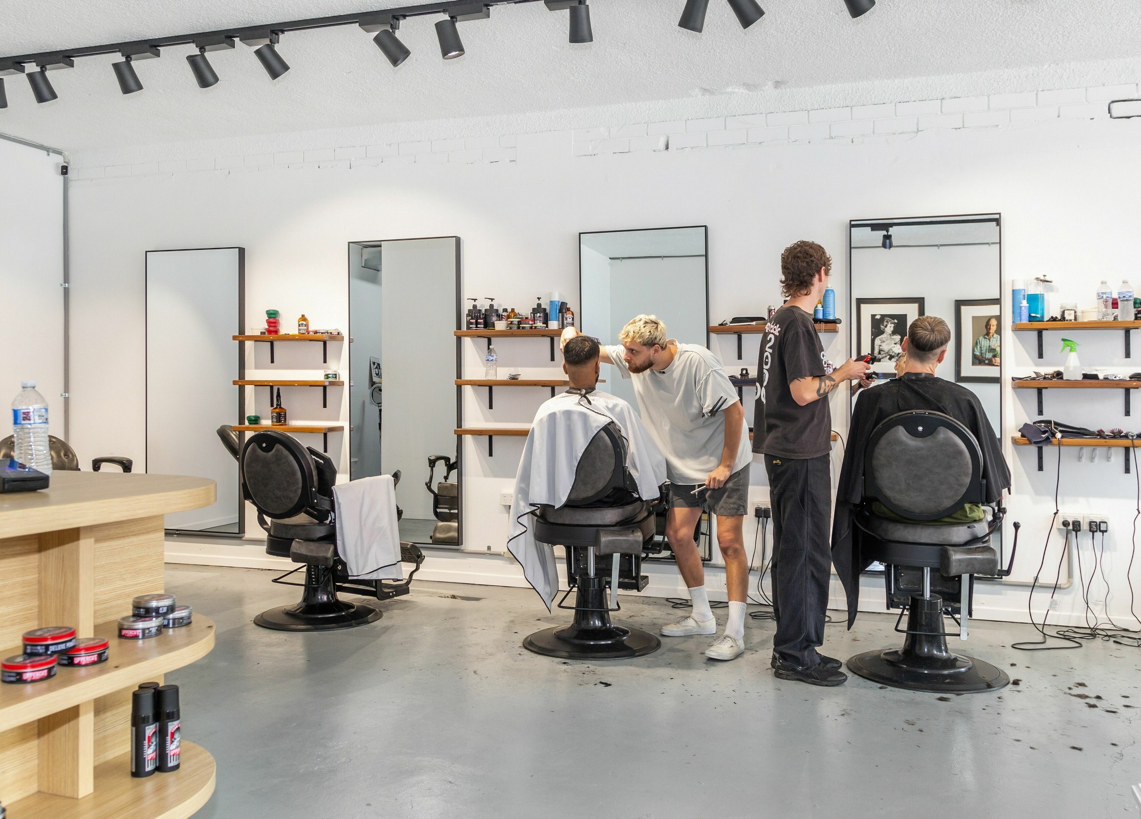 Interior of Boy Barbershop - Coolangatta, featuring modern design and skilled barbers in Coolangatta, QLD, AU.