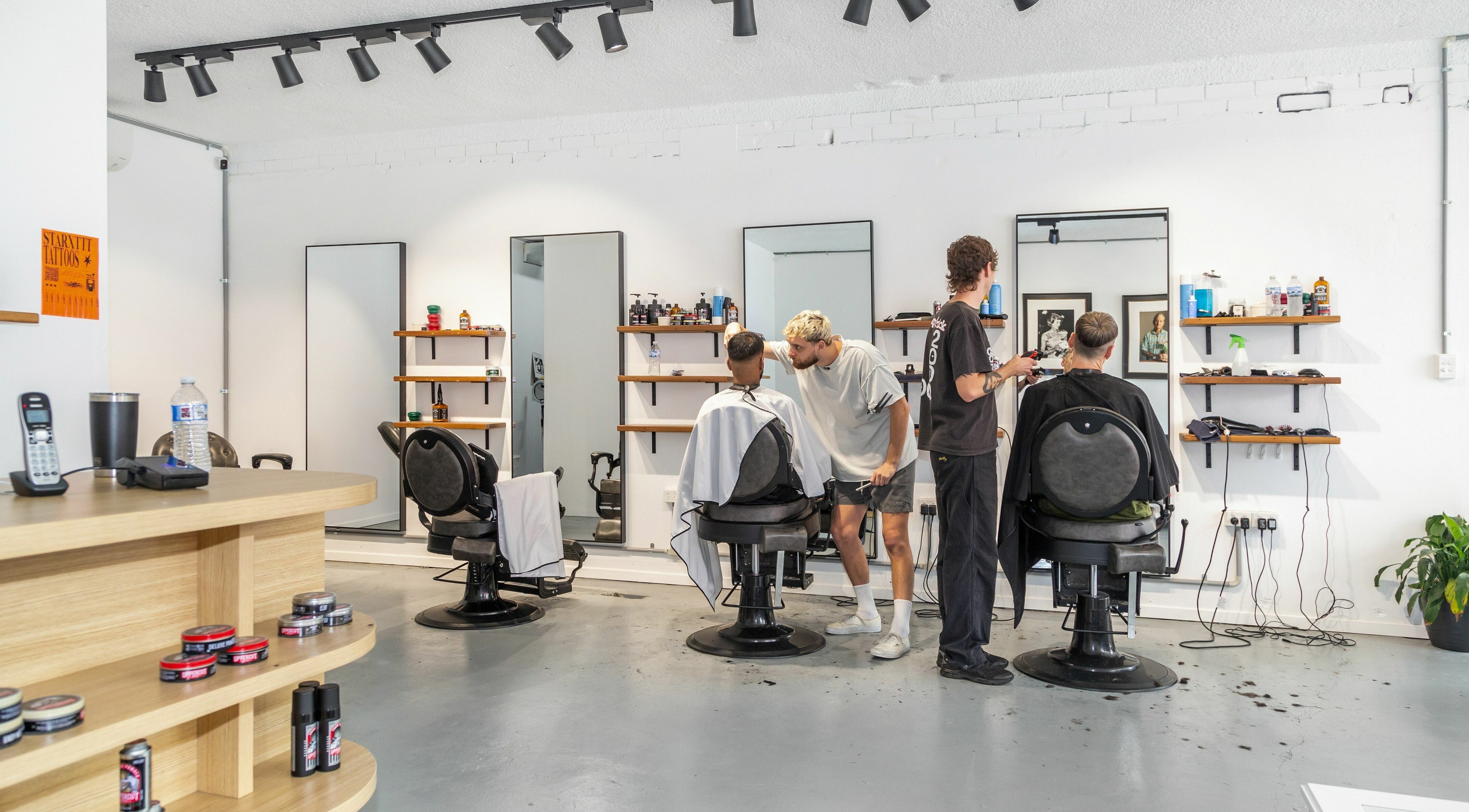 Interior of Boy Barbershop - Coolangatta, featuring modern design and skilled barbers in Coolangatta, QLD, AU.