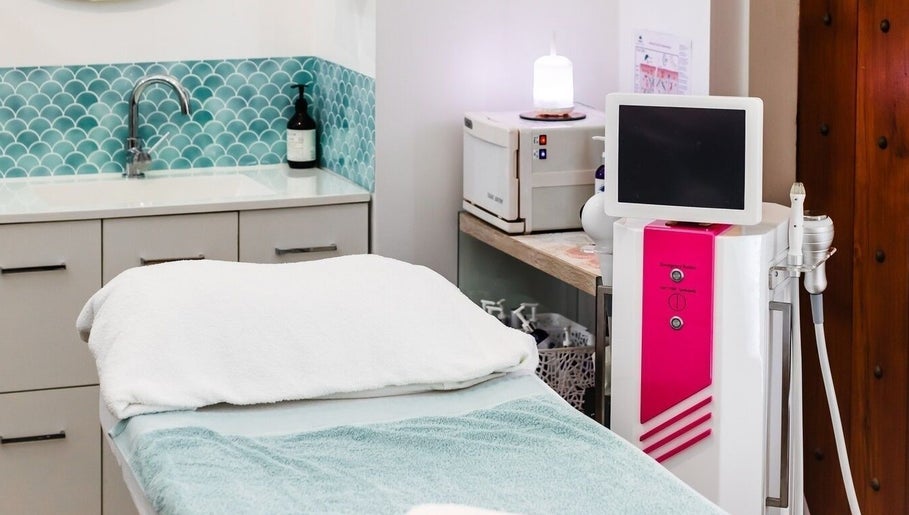 Luxurious treatment room at Radiant Skin & Body By Jo in Pie Creek, Queensland, AU, featuring modern spa equipment.