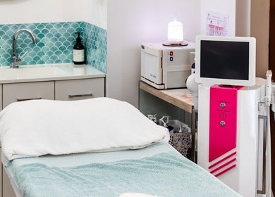 Luxurious treatment room at Radiant Skin & Body By Jo in Pie Creek, Queensland, AU, featuring modern spa equipment.