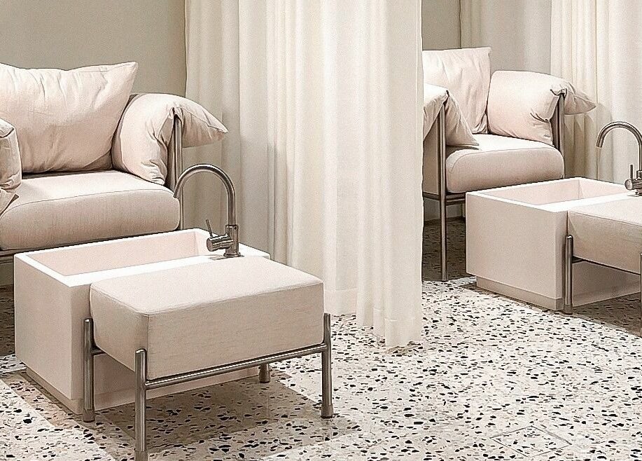 Luxurious pedicure chairs at Tend Salon | تند صالون, Riyadh, Riyadh Province, SA offering ultimate comfort.