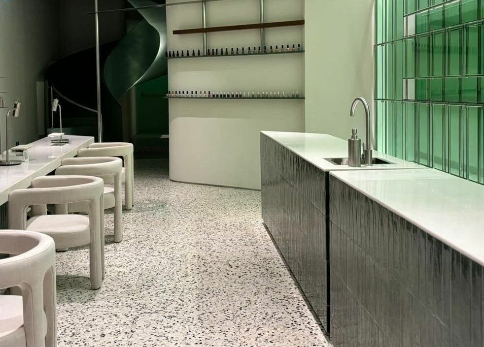 Modern interior of Tend Salon | تند صالون, featuring chic decor in Riyadh, Riyadh Province, SA.