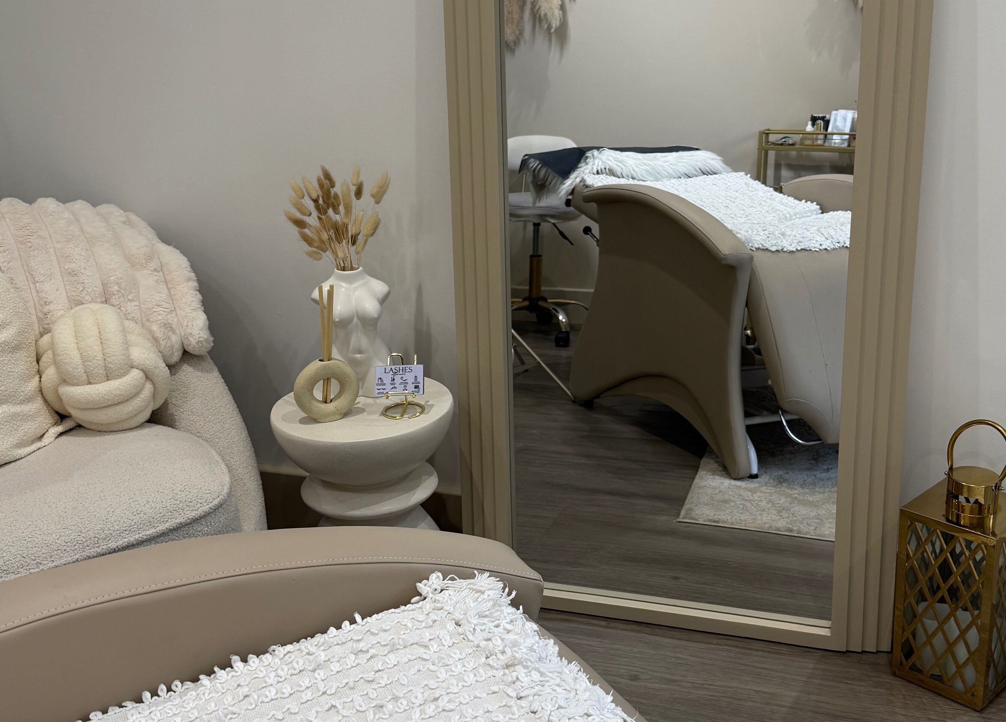 Elegant interior of Beauty Box By Zoe in Billingshurst, England, GB, featuring cozy seating and chic decor.