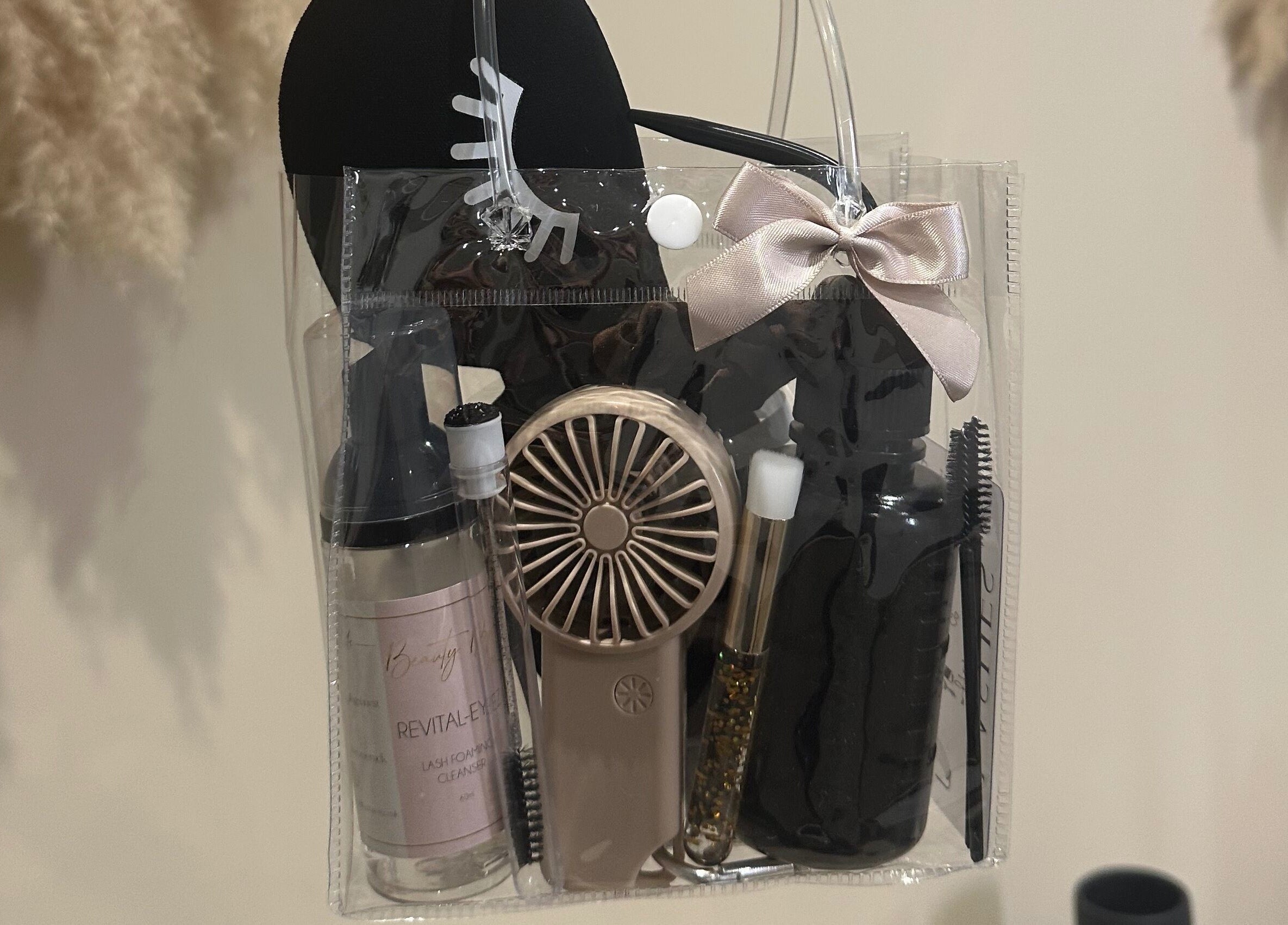 Beauty essentials kit displayed at Beauty Box By Zoe in Billingshurst, England, GB.
