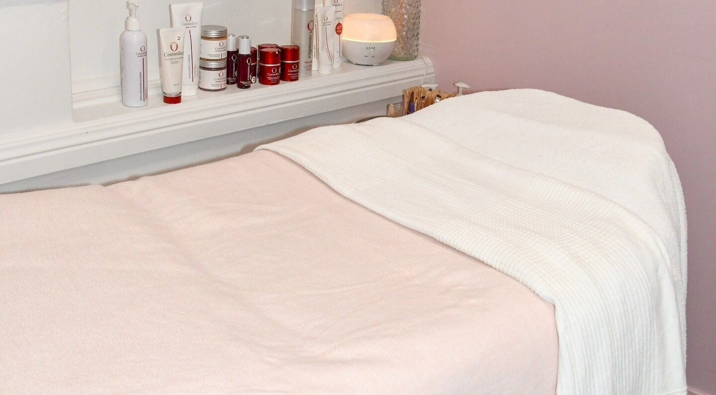 Relaxing spa bed setup at Skin Secrets Laser & Beauty, Goulburn, New South Wales, AU, with skincare products.
