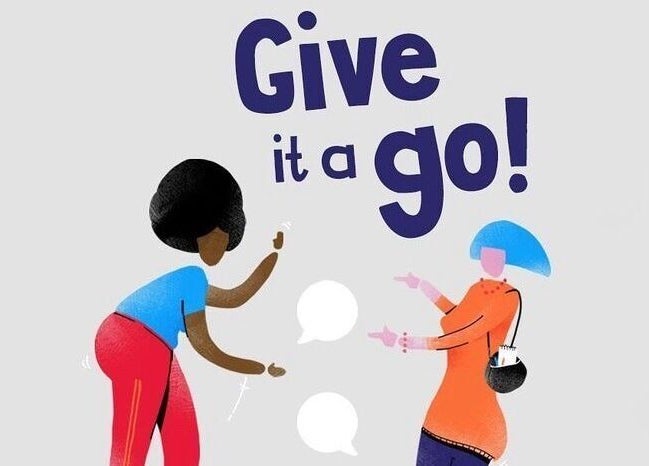 Illustration encouraging conversation at 1:1 Cambridge Diet Plan with Bev Robinson, Waltham On The Wolds, England, GB.