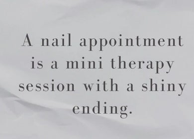 Quote emphasizes therapeutic nail sessions at dayanailscuracao, Willemstad, Curaçao, CW.