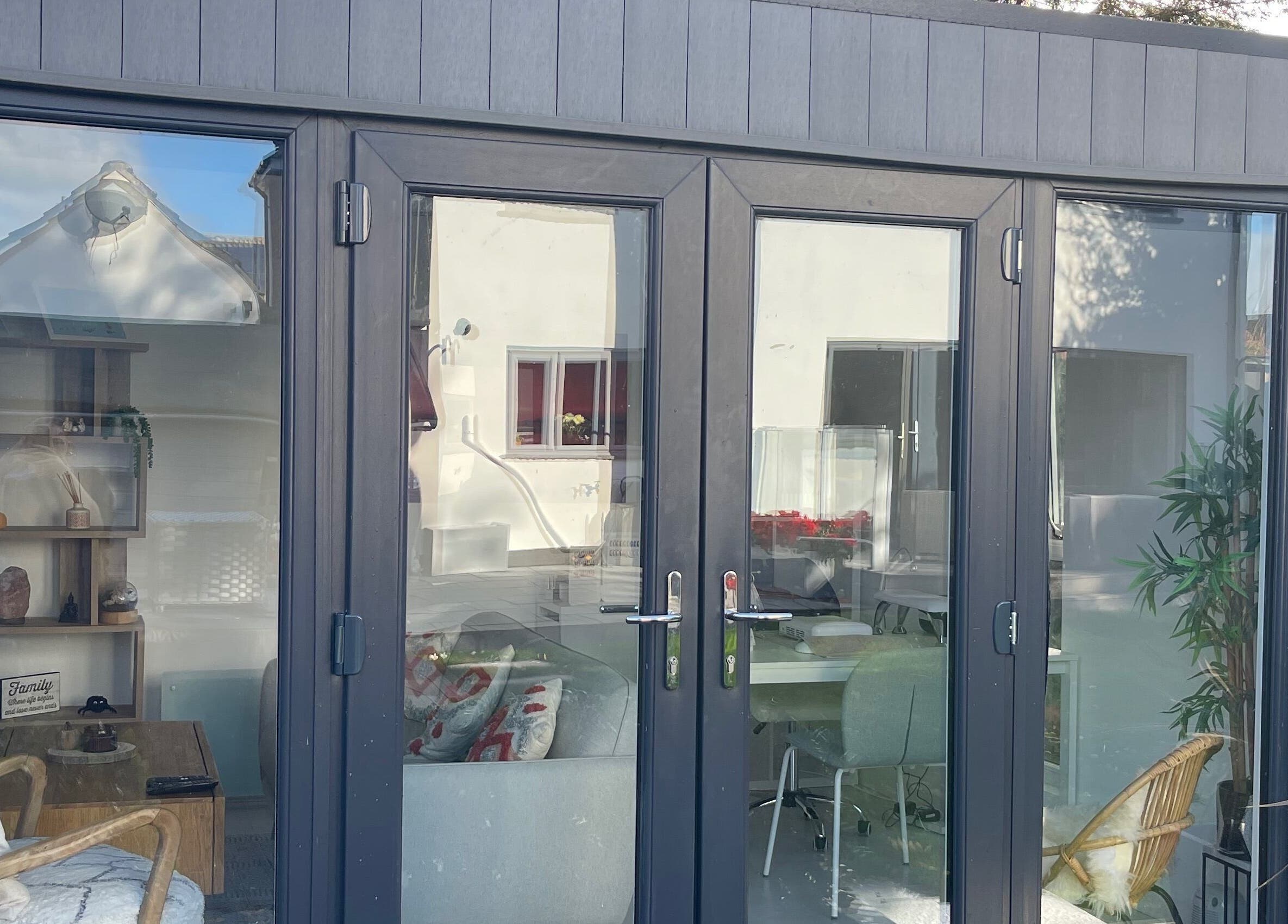 Inviting entrance of Maddie's Beauty Room, Great Baddow, England, showcasing elegance and tranquility.