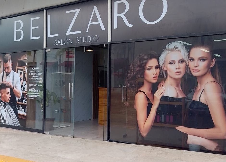 Fachada de BELZARO SALÓN STUDIO en Querétaro, Guanajuato, MX destacando su estilo moderno.