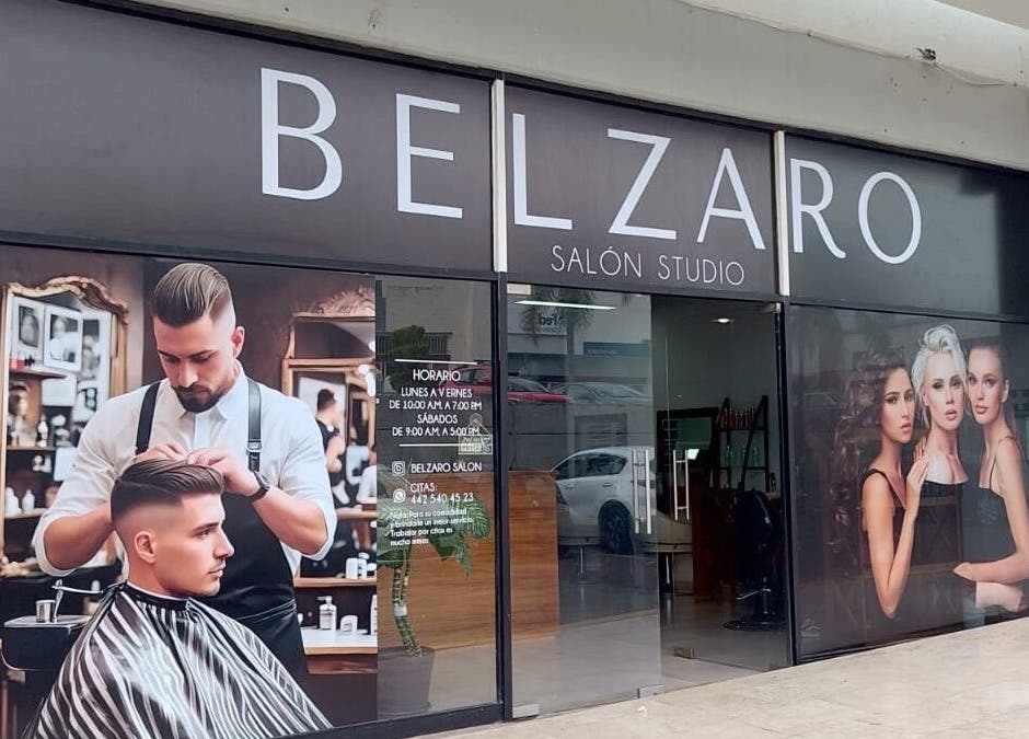 Fachada de BELZARO SALÓN STUDIO en Querétaro, Guanajuato, MX mostrando su elegante entrada.