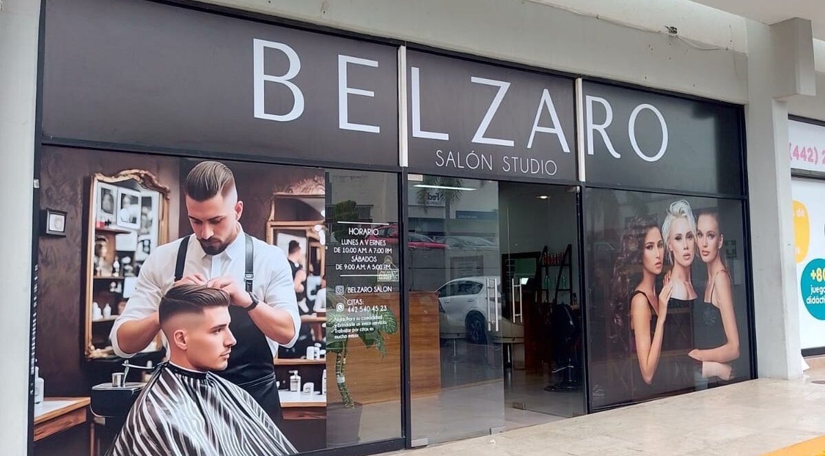 Fachada de BELZARO SALÓN STUDIO en Querétaro, Guanajuato, MX mostrando su elegante entrada.